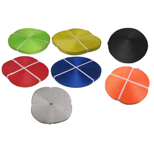 100m Polyester Webbing Strap Tape Roll for Craft and Outdoor Use