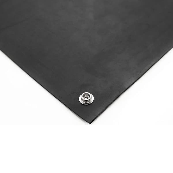 Anti Static 3mm Thick Black ESD Rubber Floor Mat for Safe Work Areas