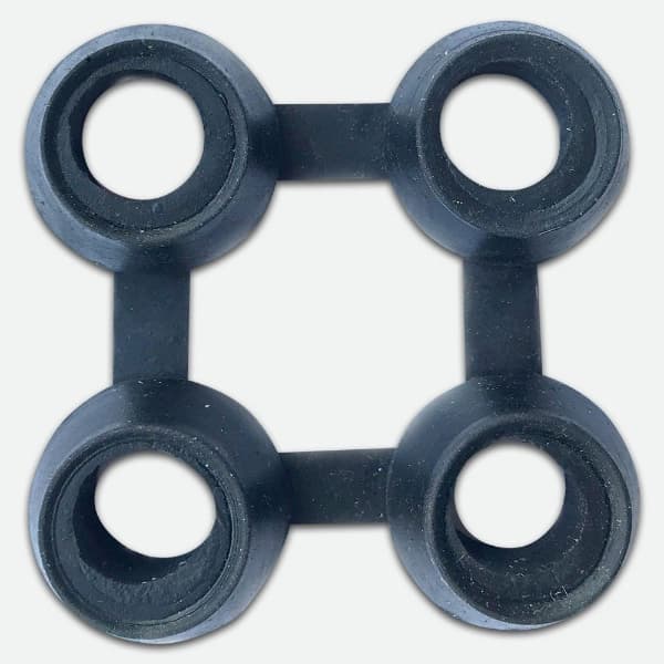 Black Rubber Mat Connector for Indoor and Outdoor Joining