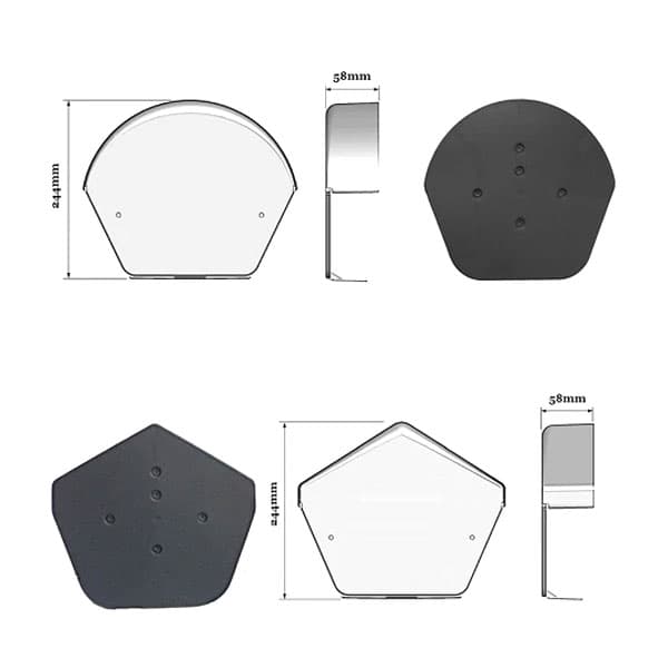 Weatherproof Dry Verge Ridge End Cap for Durable Roofline Finish