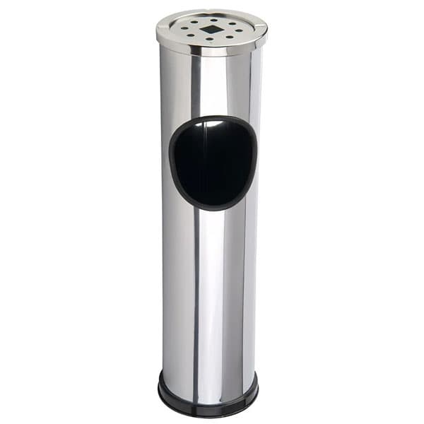 Steel Cigarette Bin Outdoor Wall Mounted or Free Standing Ash Bin