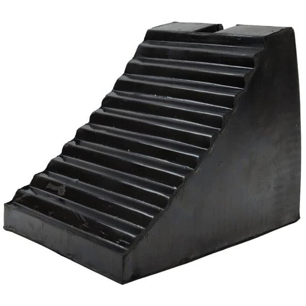 HGV Rubber Wheel Chock Heavy Duty Lorry Tyre Stopper Safety Block