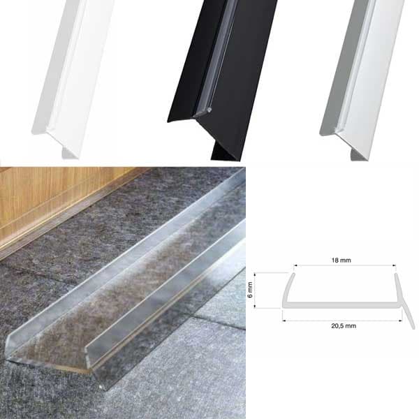 PVC Kitchen Plinth Sealing Strip Moisture & Dust Barrier