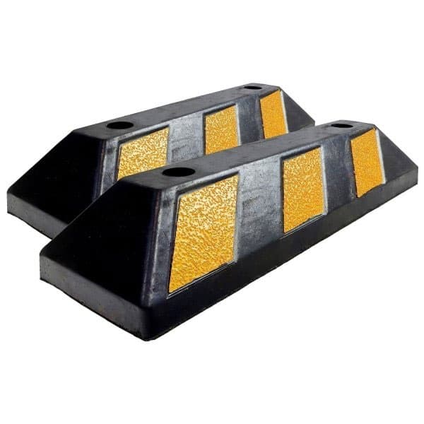 Heavy Duty Rubber Wheel Stop for Driveways and Car Parks Safety
