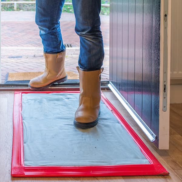 30 Layer Tack Mats with Pressure Sensitive Tacky Sheets for Entryways