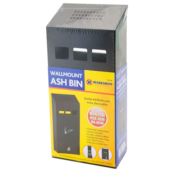 Wall Mounted Cigarette Bin Outdoor Ashtray for Smoking Areas
