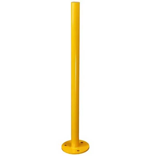 Yellow Fixed Car Parking Security Post Barrier for Driveway Protection