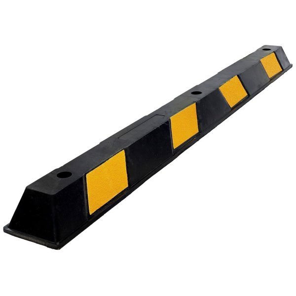 Large Rubber Parking Stop - Best Wheel Stop for Driveways